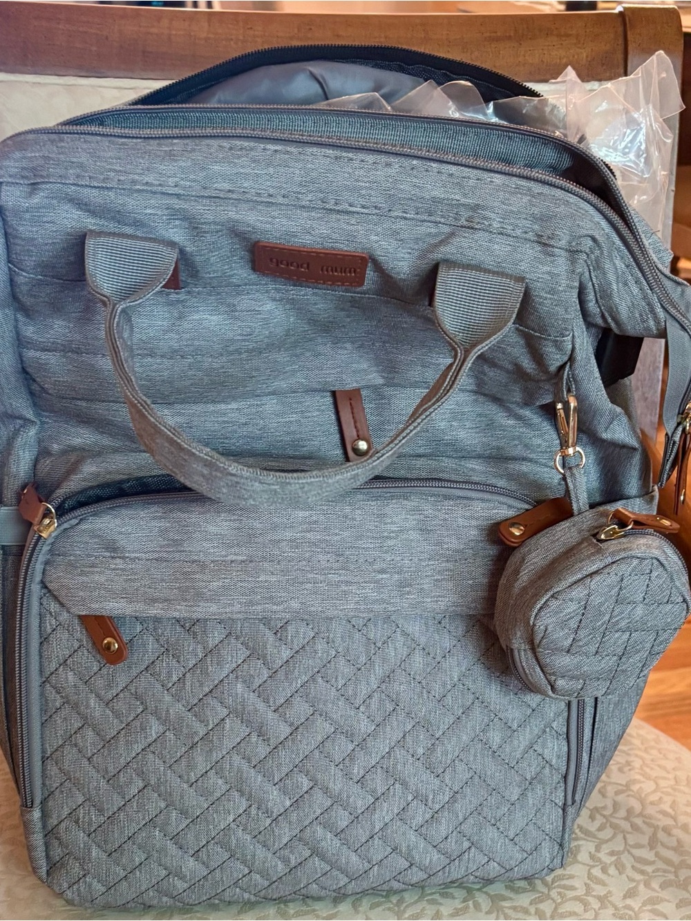 NWOT Good Mum Backpack Diaper Bag